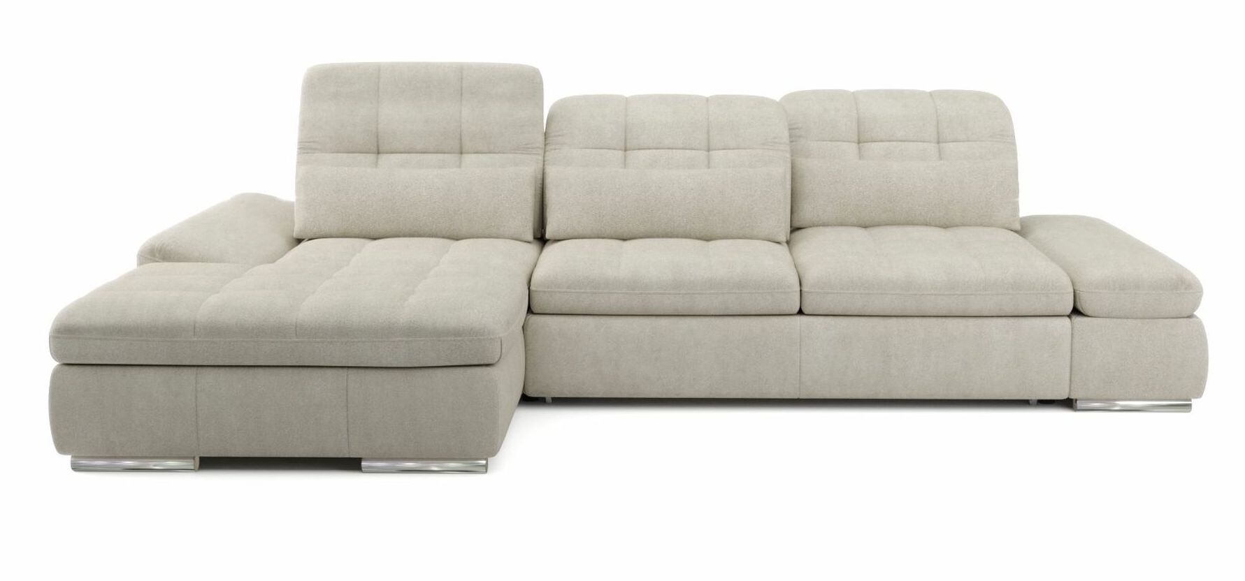 Barcelona 2-Piece Microfiber Storage Sleeper Sectional