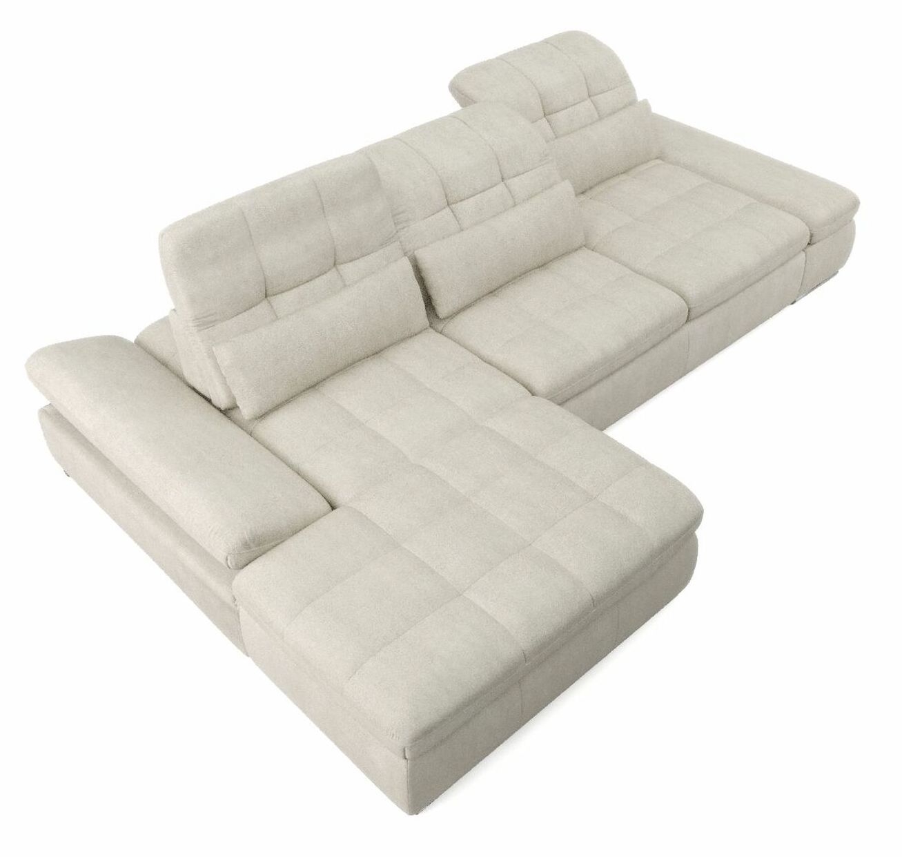 Barcelona 2-Piece Microfiber Storage Sleeper Sectional