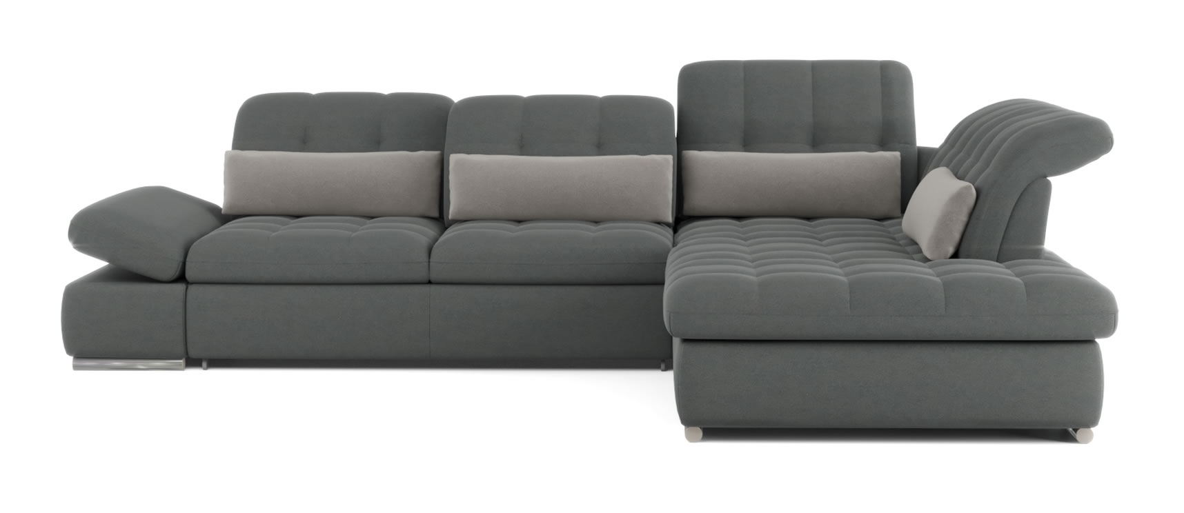 Barcelona 4-Piece Microfiber Storage Sleeper Sectional