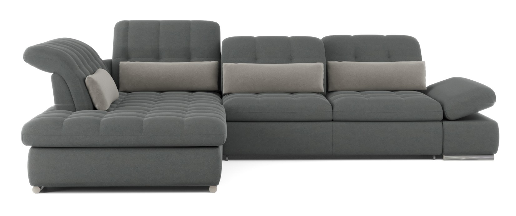 Barcelona 4-Piece Microfiber Storage Sleeper Sectional