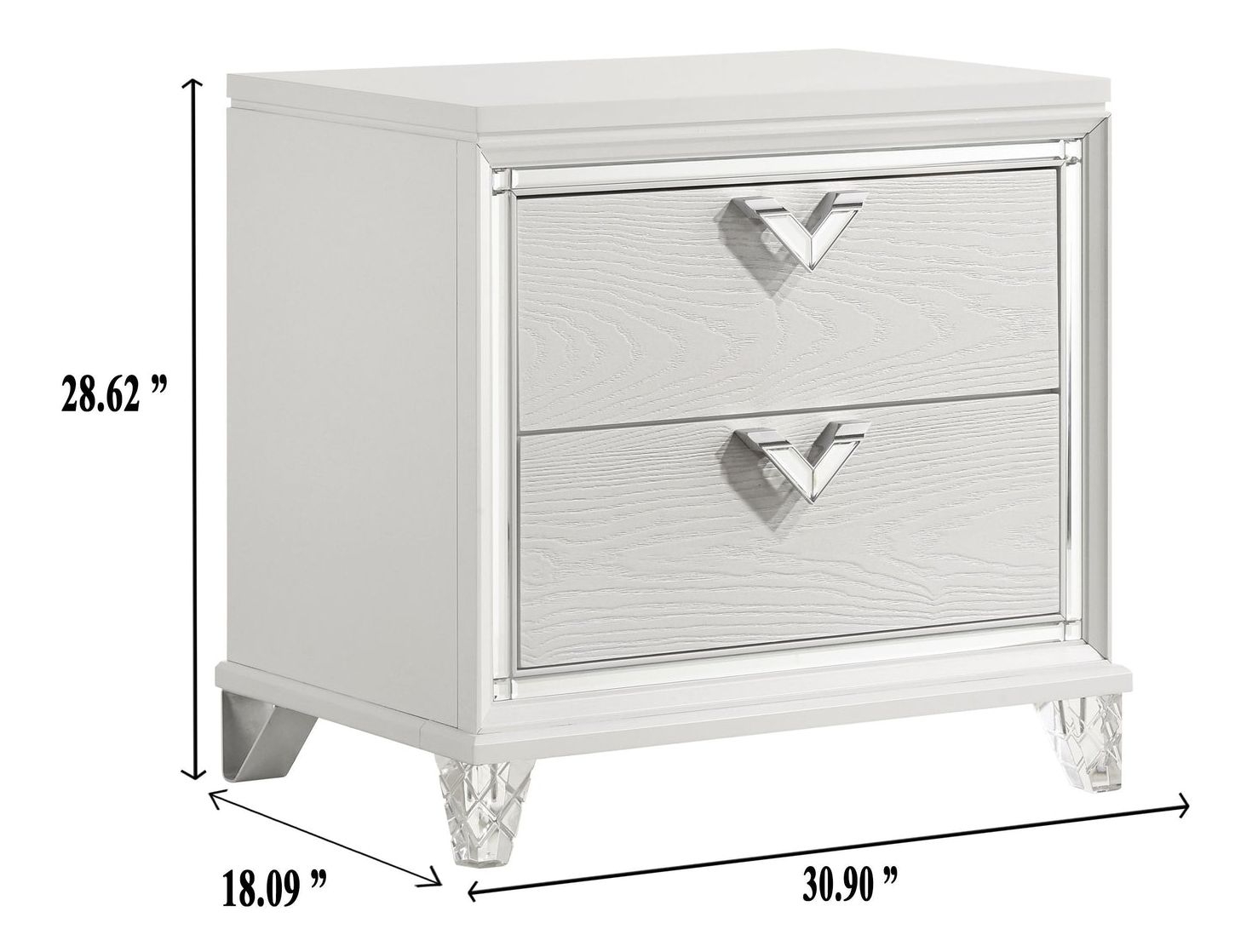 Prism Leatherette/Wood Regular Bedroom Set