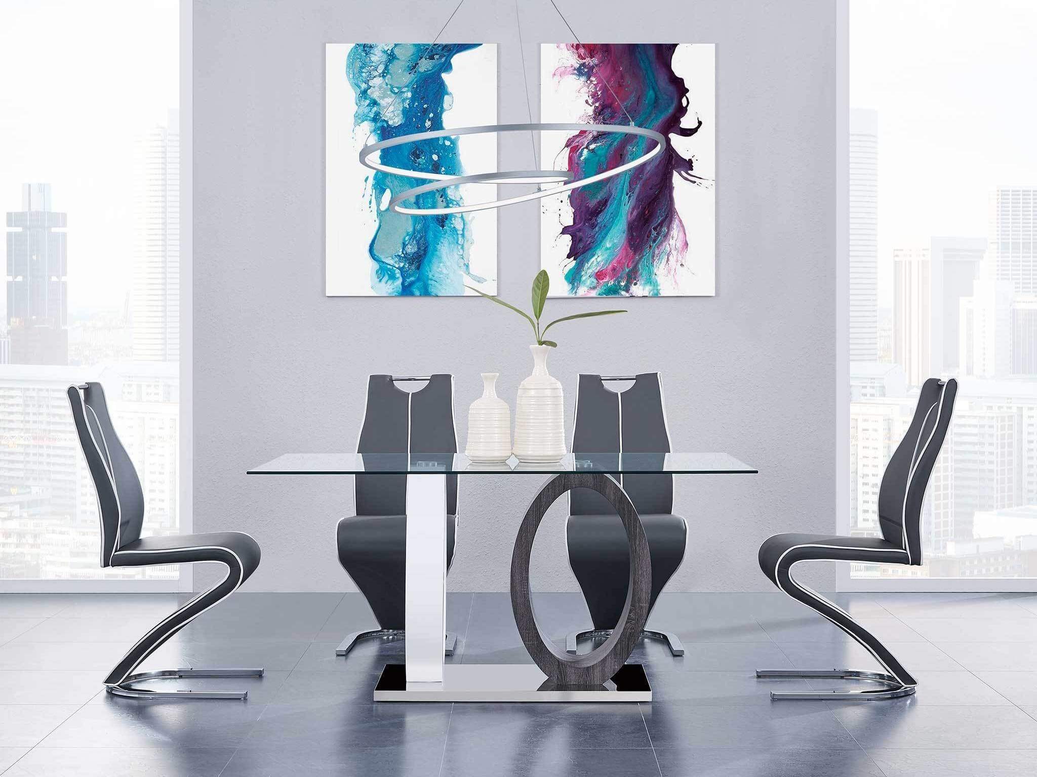 D1628 Dining Room Set, Composition 1 w/ 4 D4127DC Chairs - Thumbnail 2
