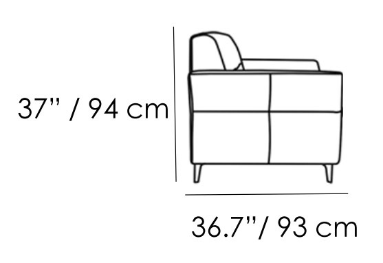 Profilo Leather Sofa