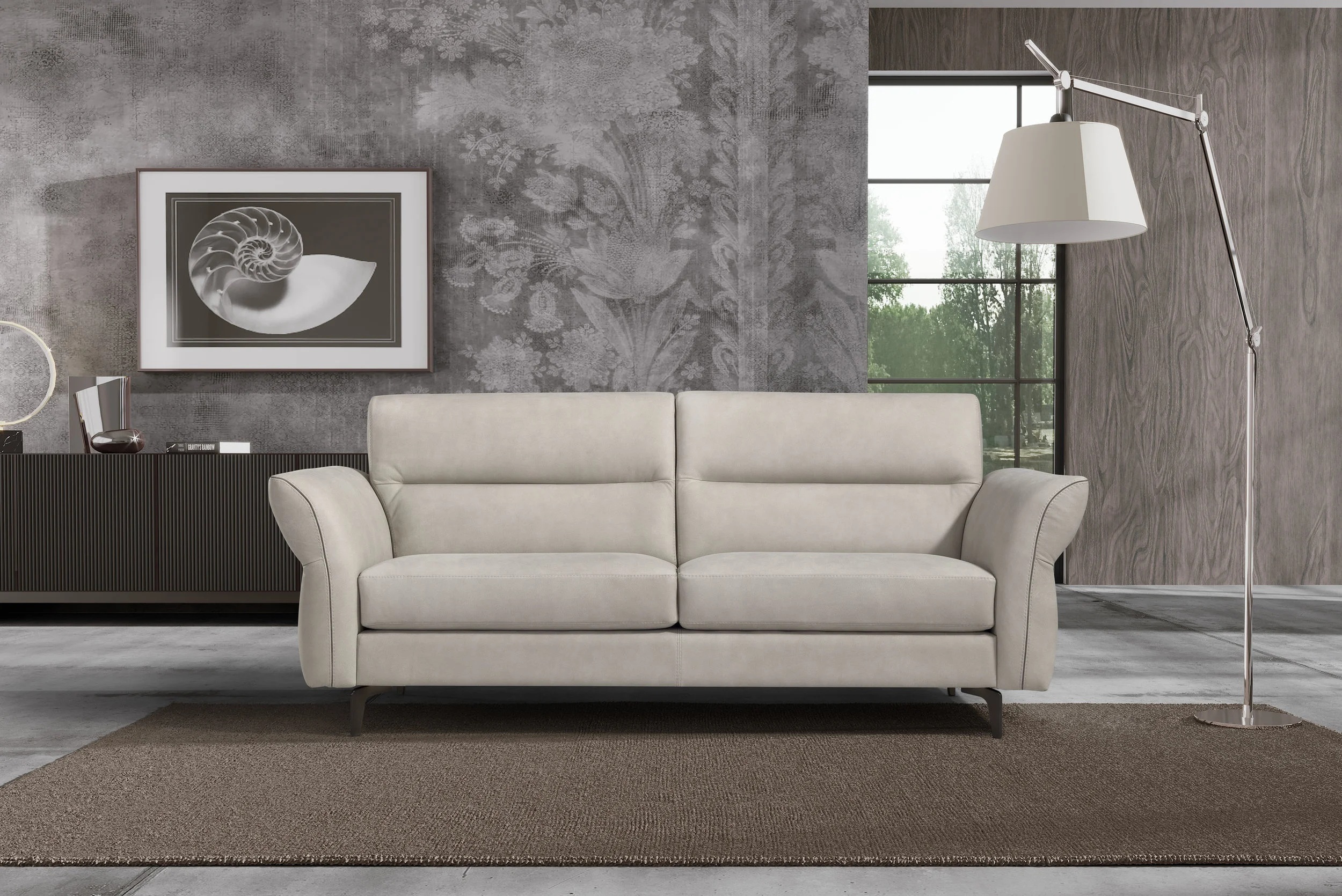 Profilo Leather Sofa