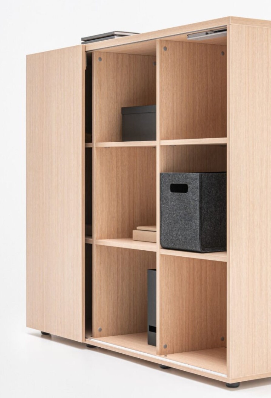 Quando Office Managerial Cabinet w/Sliding Door