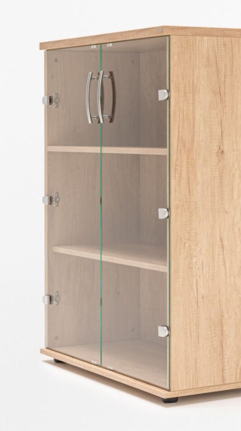 Quando Office Cabinet w/Glass Doors