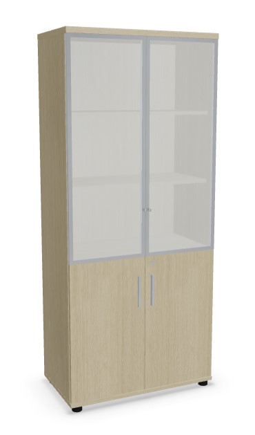 Quando Office Cabinet w/Glass Doors