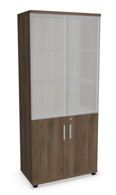 Quando Office Cabinet w/Glass Doors