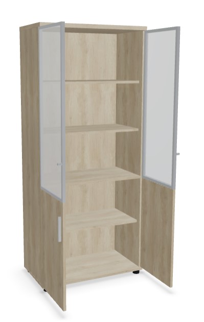 Quando Office Cabinet w/Glass Doors
