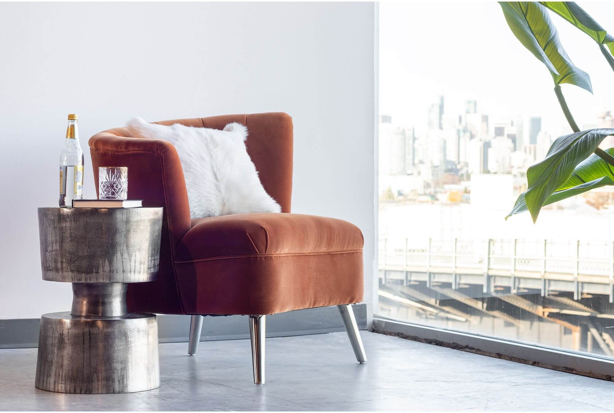 Victor Accent Table Nickel