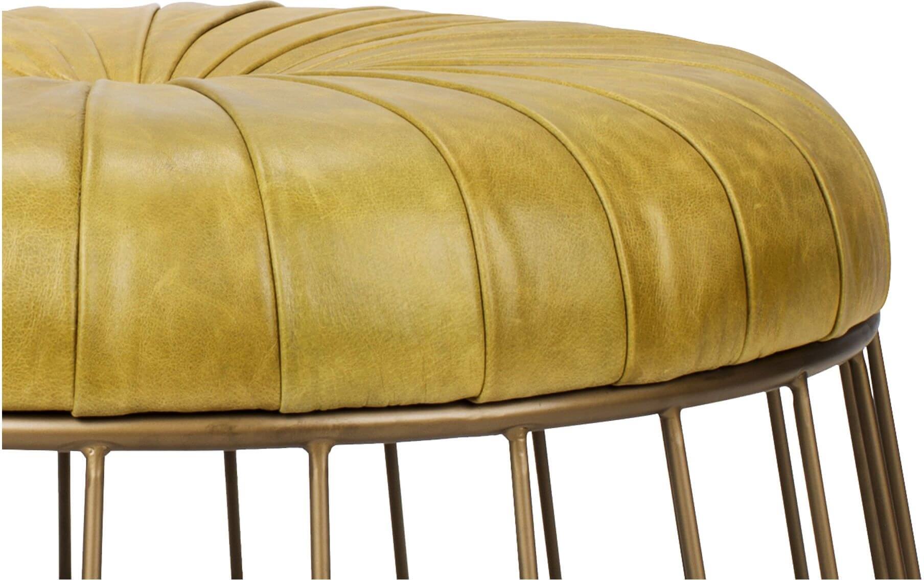 Radcliffe Leather Ottoman