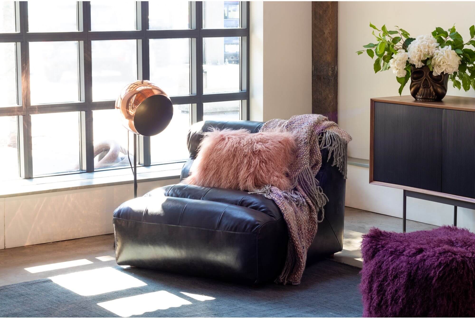 Ramsay Leather Slipper Chair