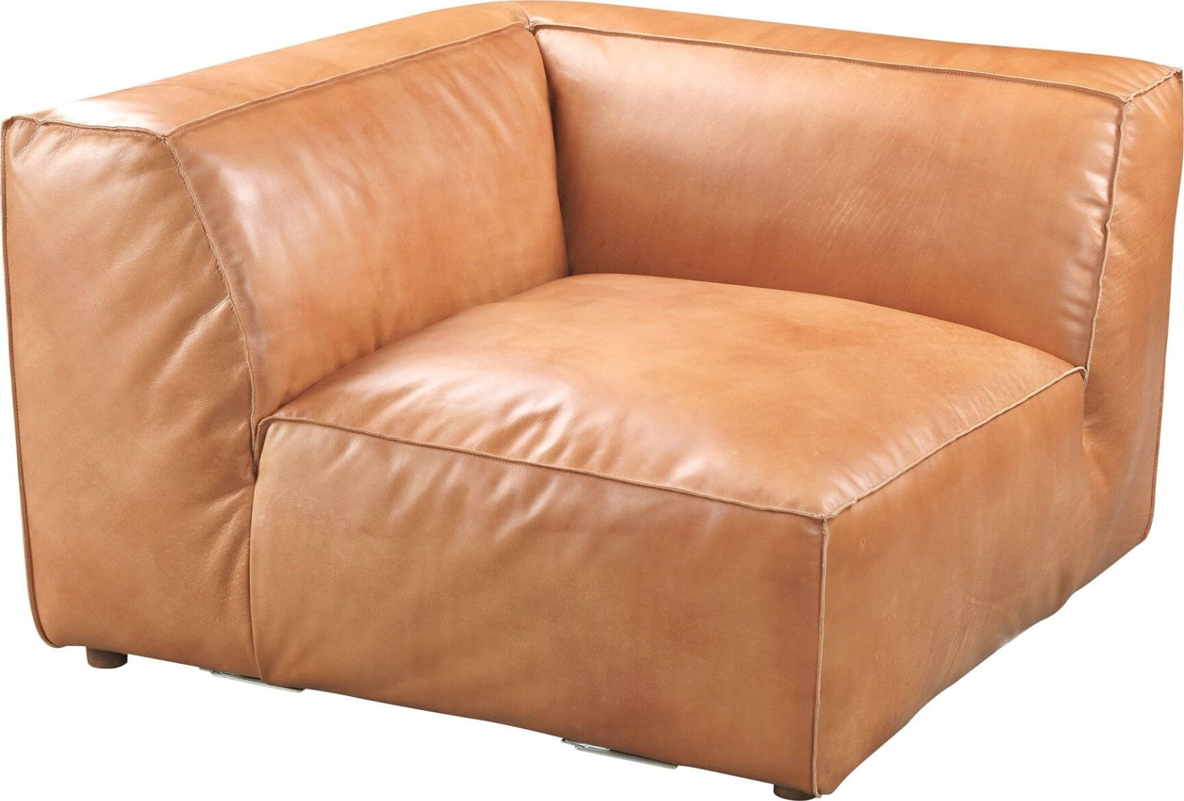 Luxe Leather Corner Chair