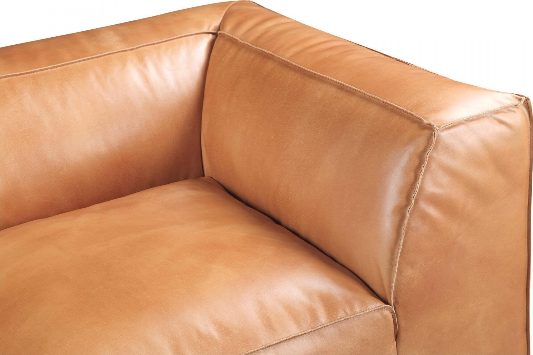 Luxe Leather Corner Chair