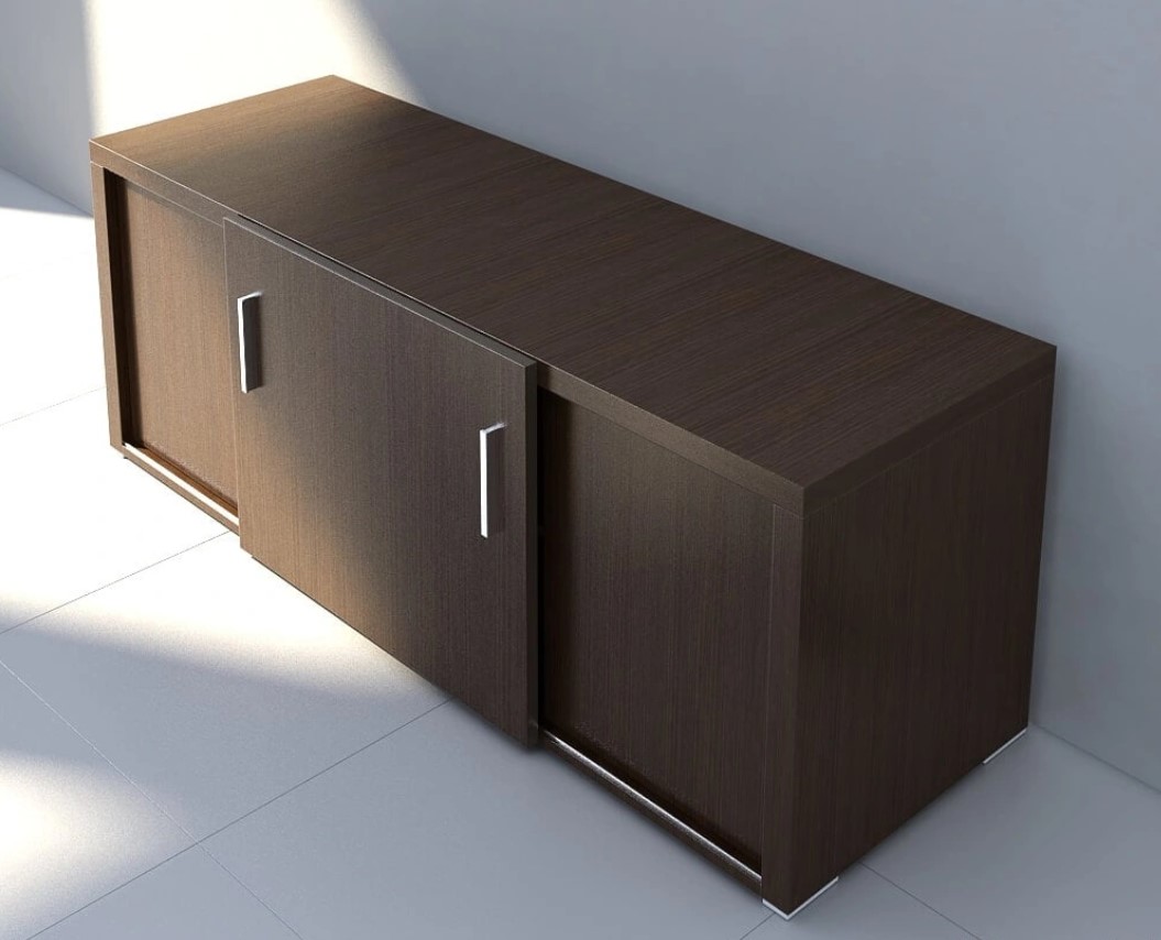 Quando Office Managerial Cabinet w/Sliding Door