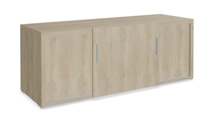 Quando Office Managerial Cabinet w/Sliding Door & 2 Doors