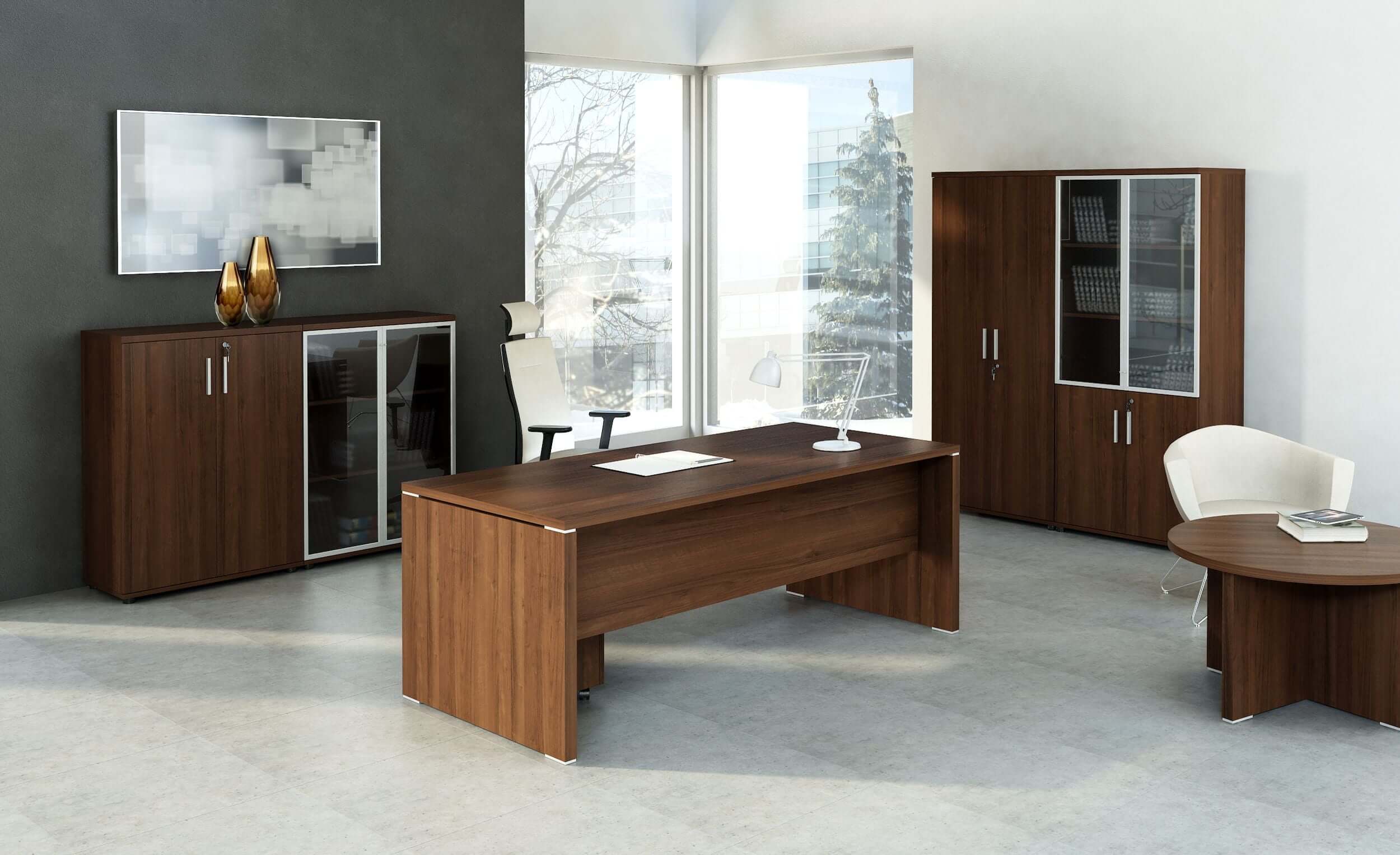 Quando L-Shaped Executive Desk