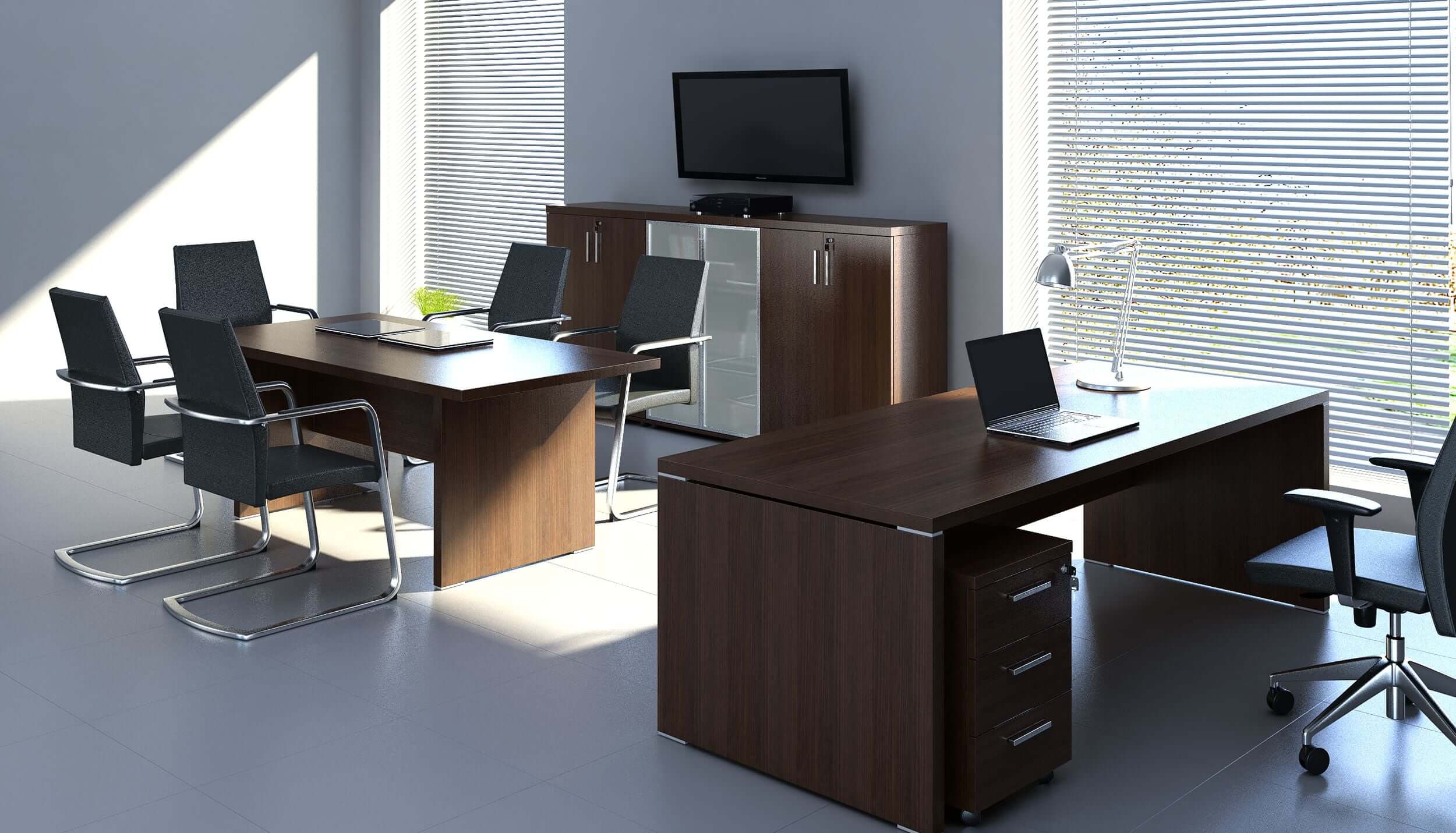 Quando L-Shaped Executive Desk