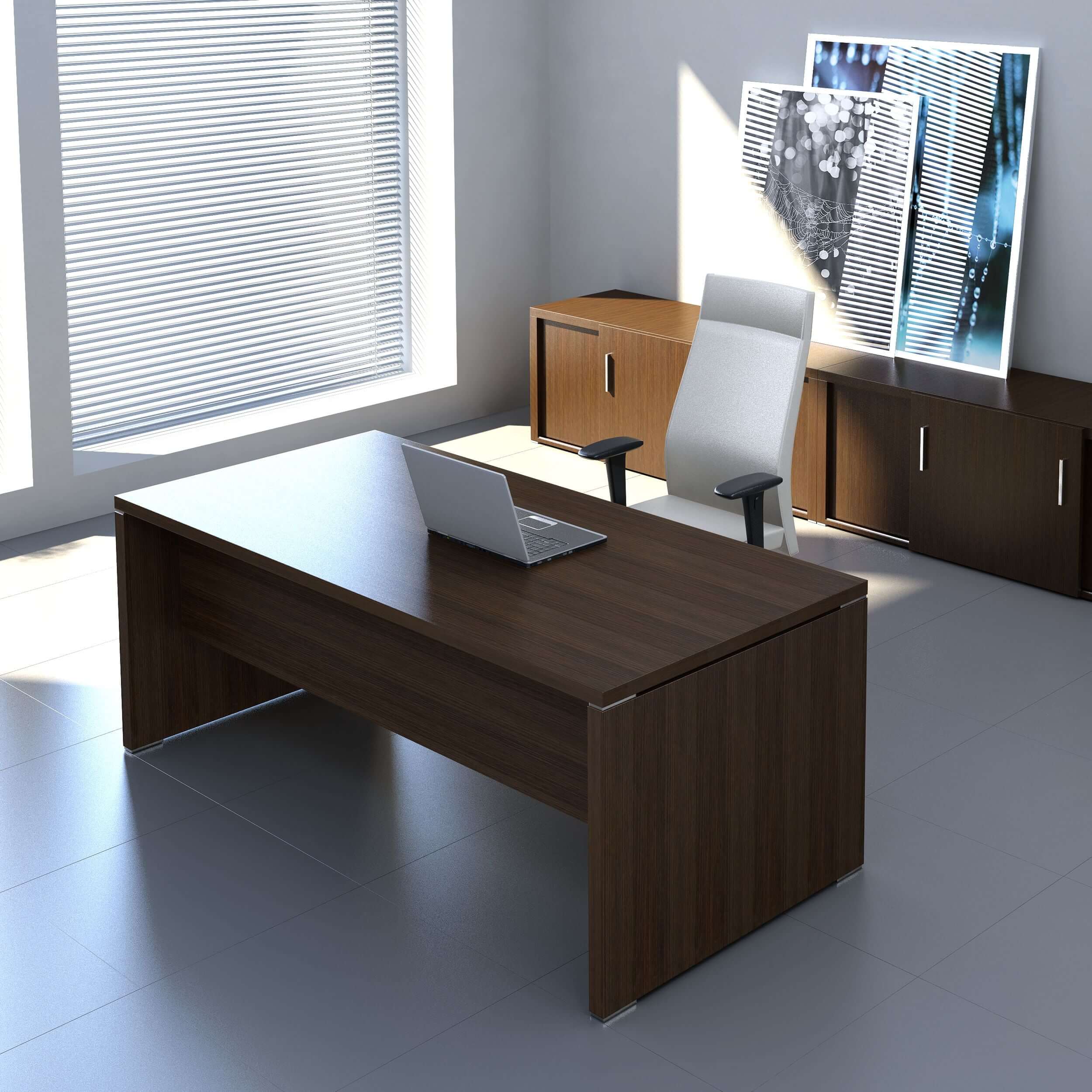 Quando Straight Executive Desk & Mobile