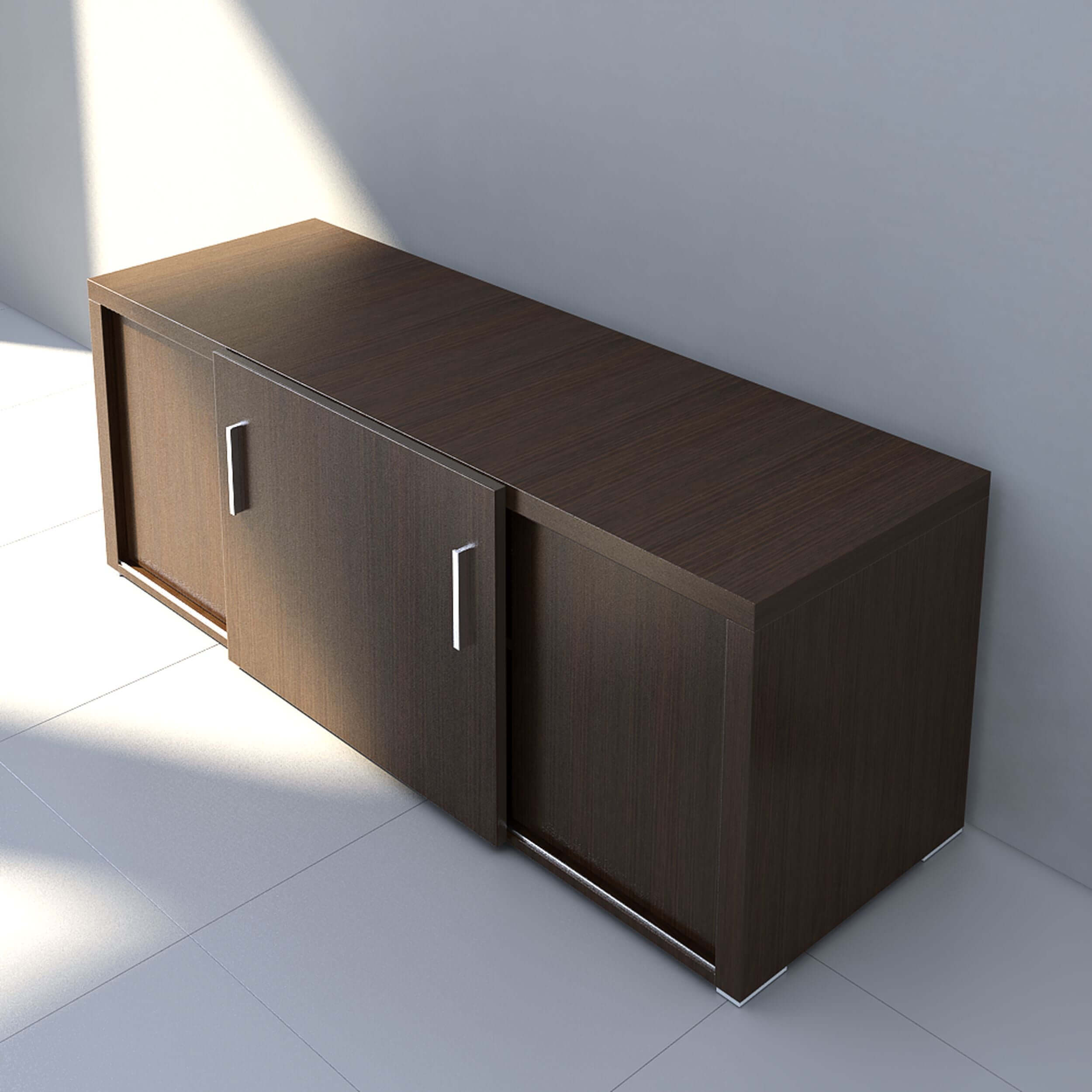 MDD Quando Straight Executive Desk & Mobile Pedestal