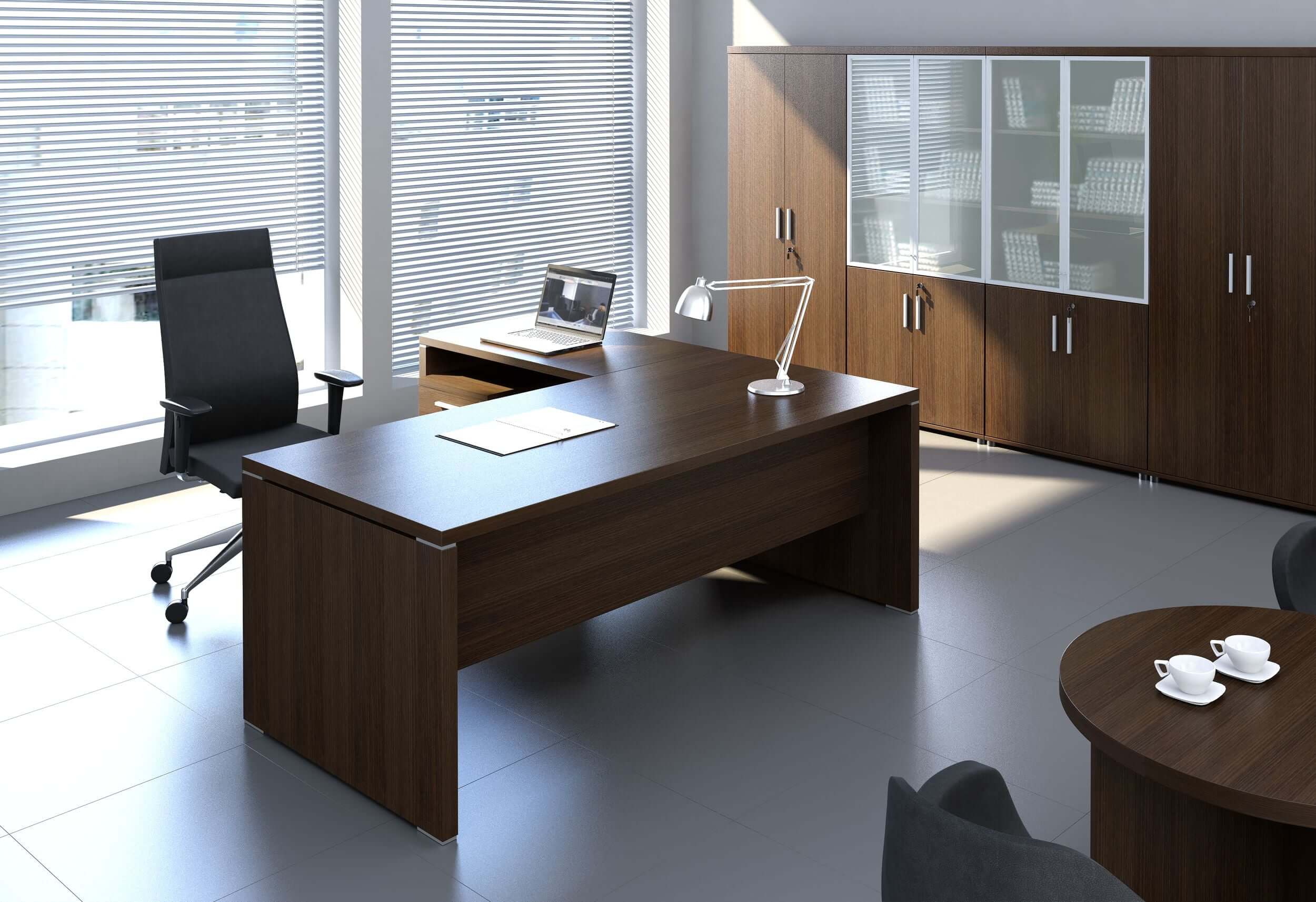 Quando L-Shaped Executive Desk