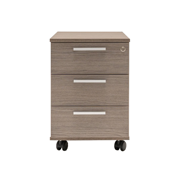 Quando Office Lockable Mobile Pedestal w/3 Drawers & Pencil Tray