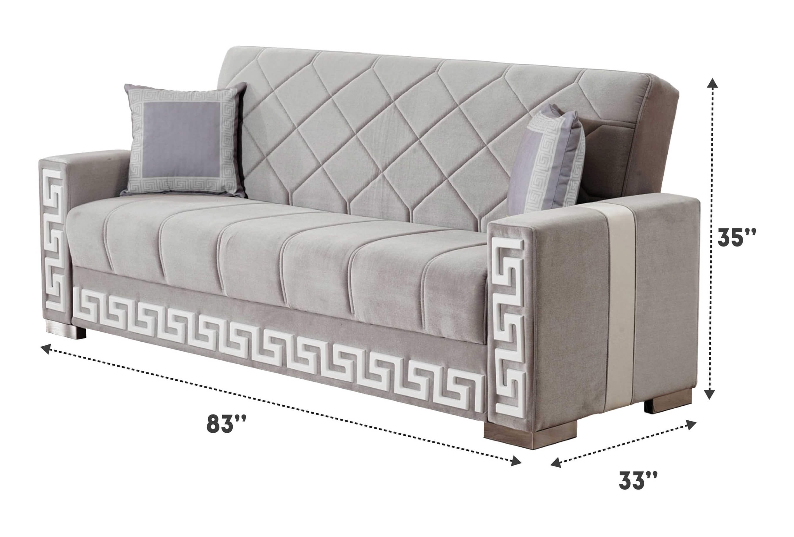 Queens Fabric Storage Sofabed