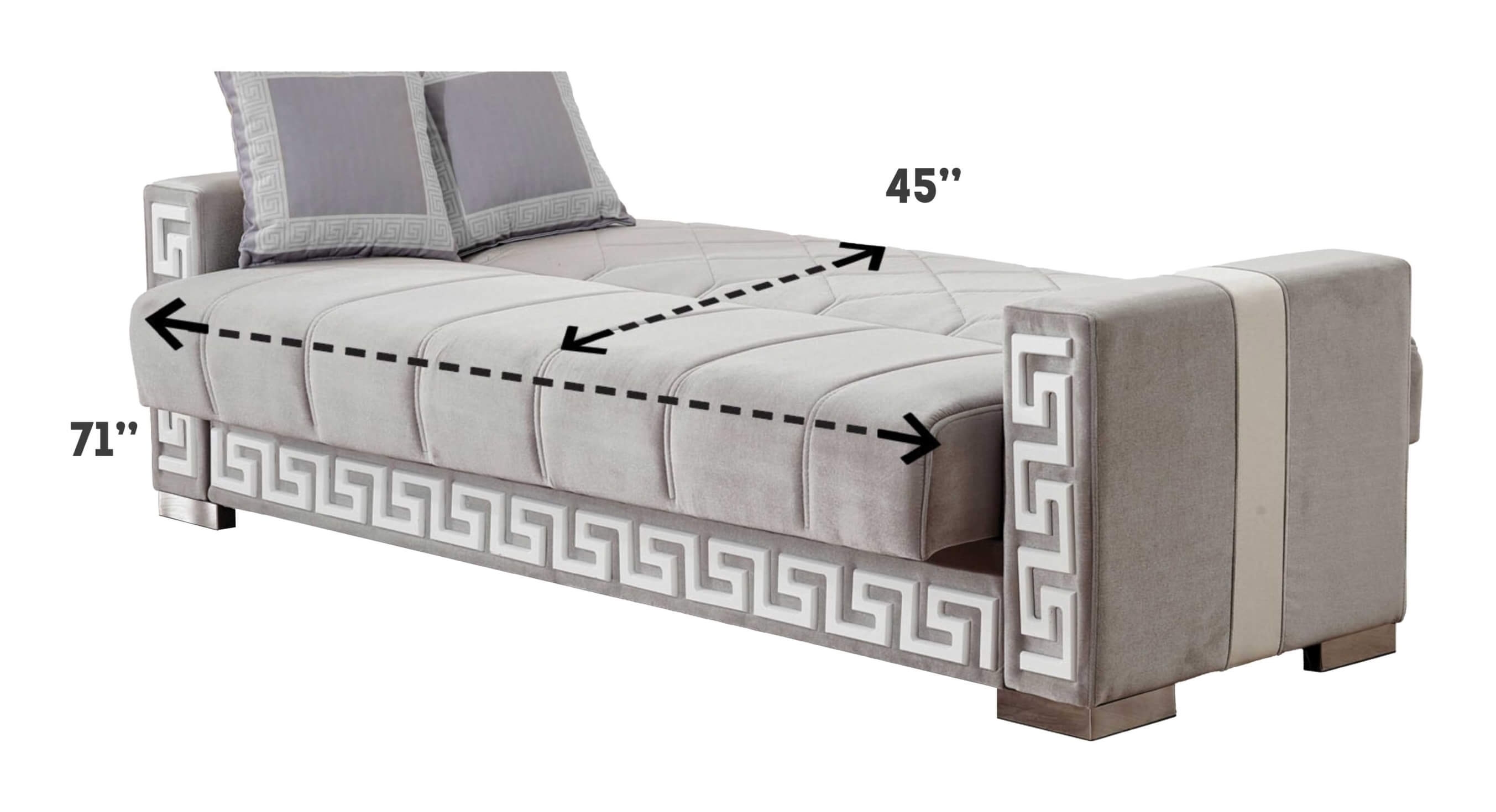 Queens Fabric Storage Sofabed