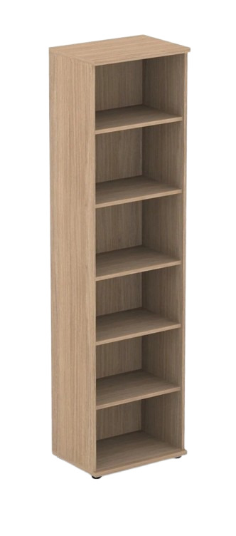 Uni Melamine Office Bookcase w/6 Shelves
