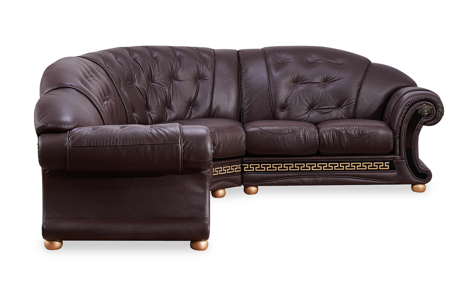 Apolo Leather/Split Sectional, Right Facing by ESF Furniture