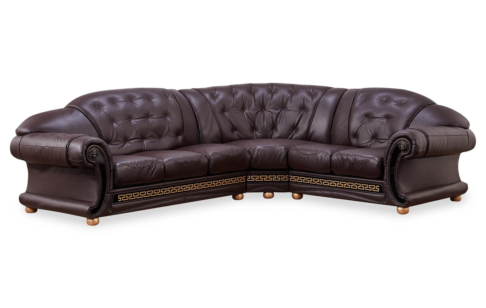 Apolo Leather/Split Sectional, Right Facing by ESF Furniture