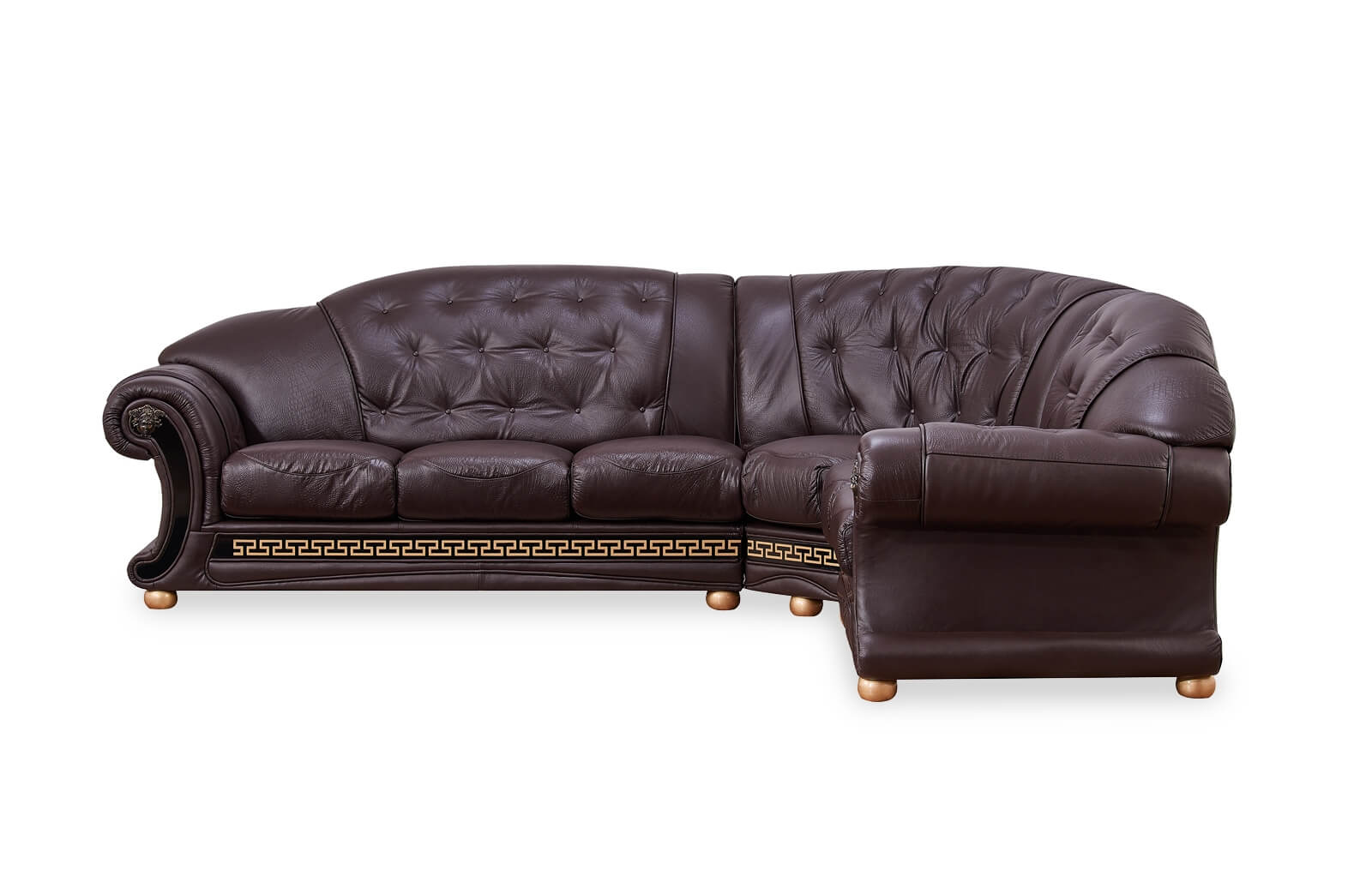 Apolo Leather/Split Sectional by ESF Furniture