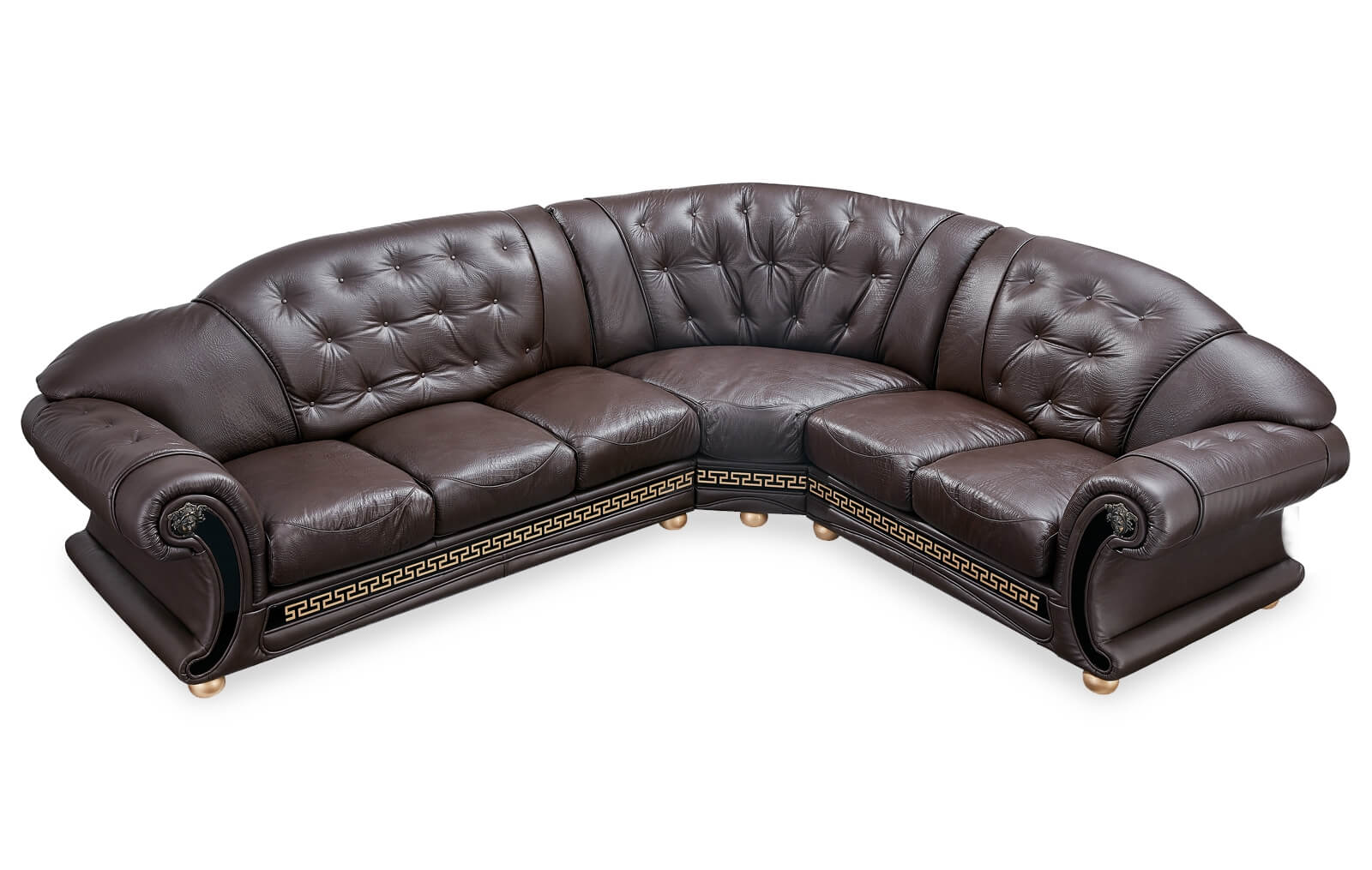 Apolo Leather/Split Sectional by ESF Furniture