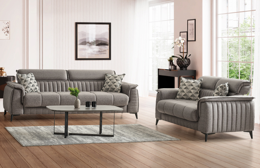Rabat Chenille Convertible Storage Sofa