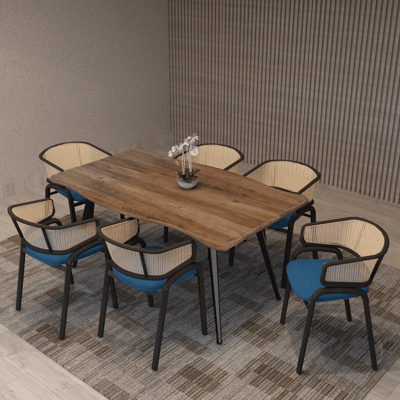 Ravenna Modern Rectangular Wood Dining Table