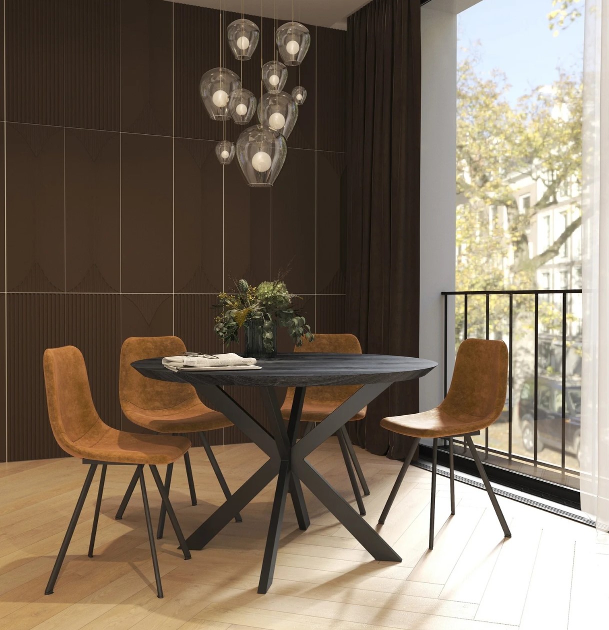 Ravenna Round Wood Dining Table