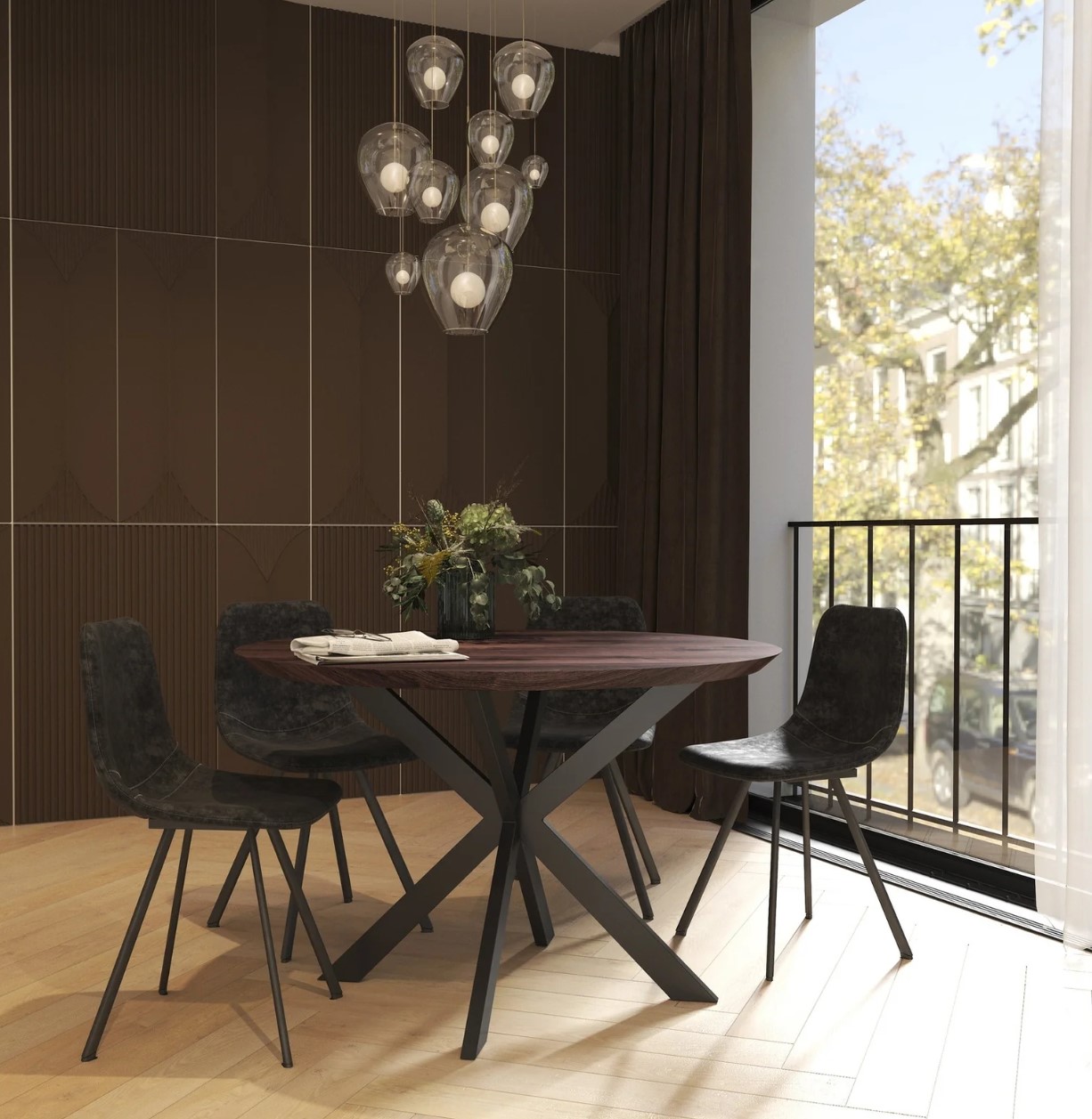 Ravenna Round Wood Dining Table