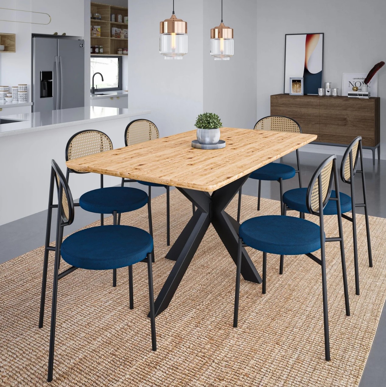 Ravenna Rectangular Wood Dining Table