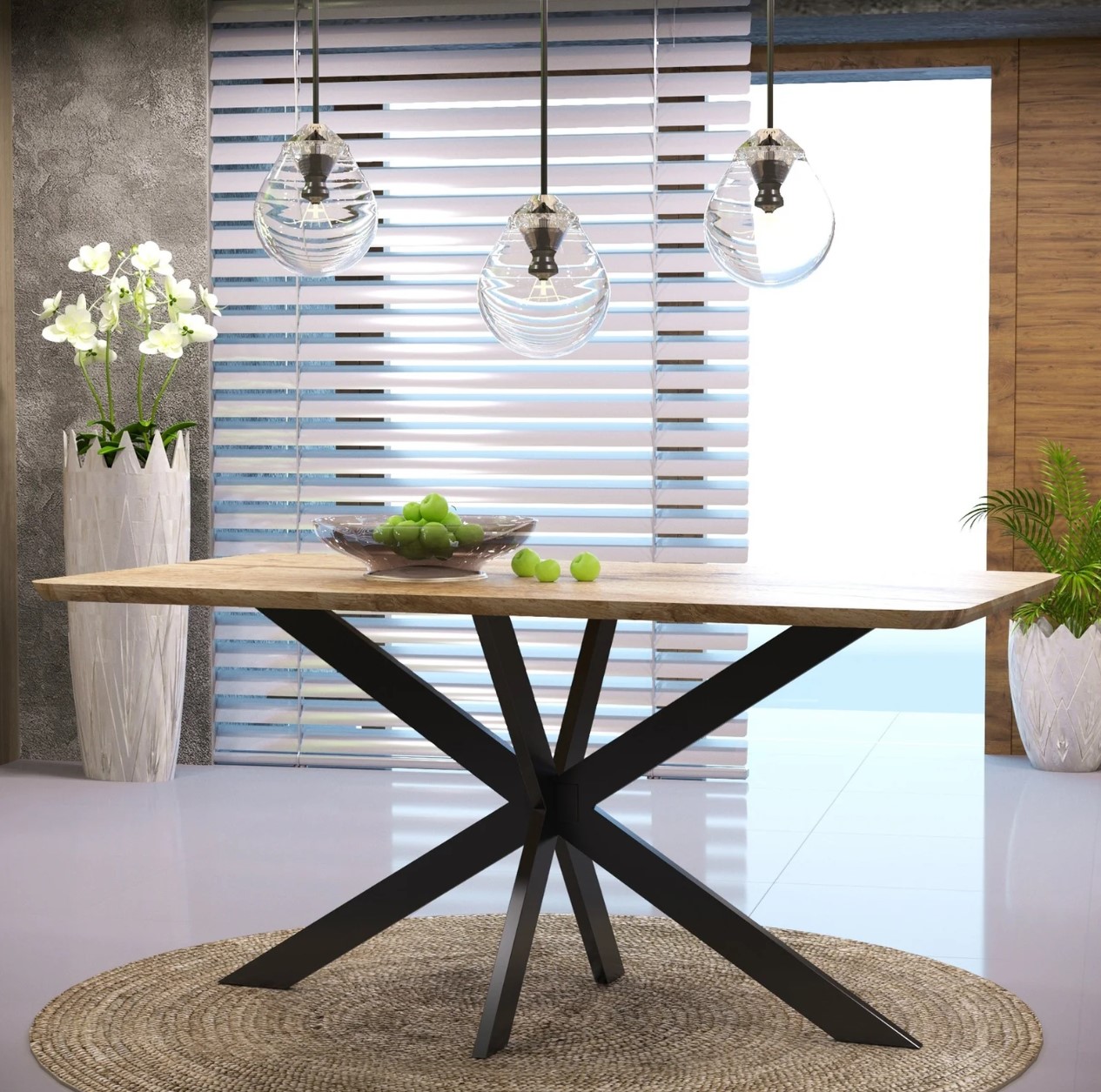 Ravenna Rectangular Wood Dining Table