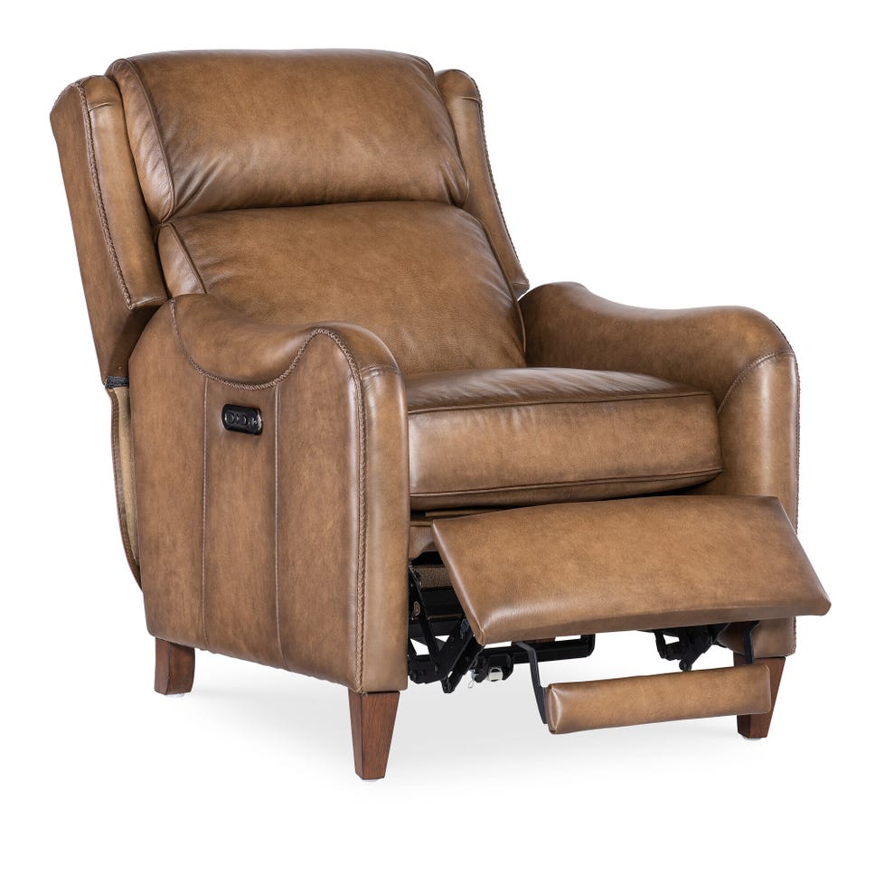 Carrington Leather Power Recliner with Power Headrest
