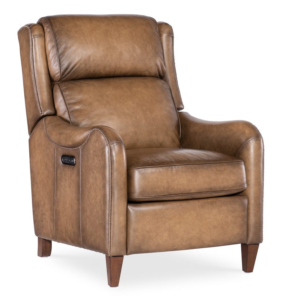 Carrington Leather Power Recliner with Power Headrest