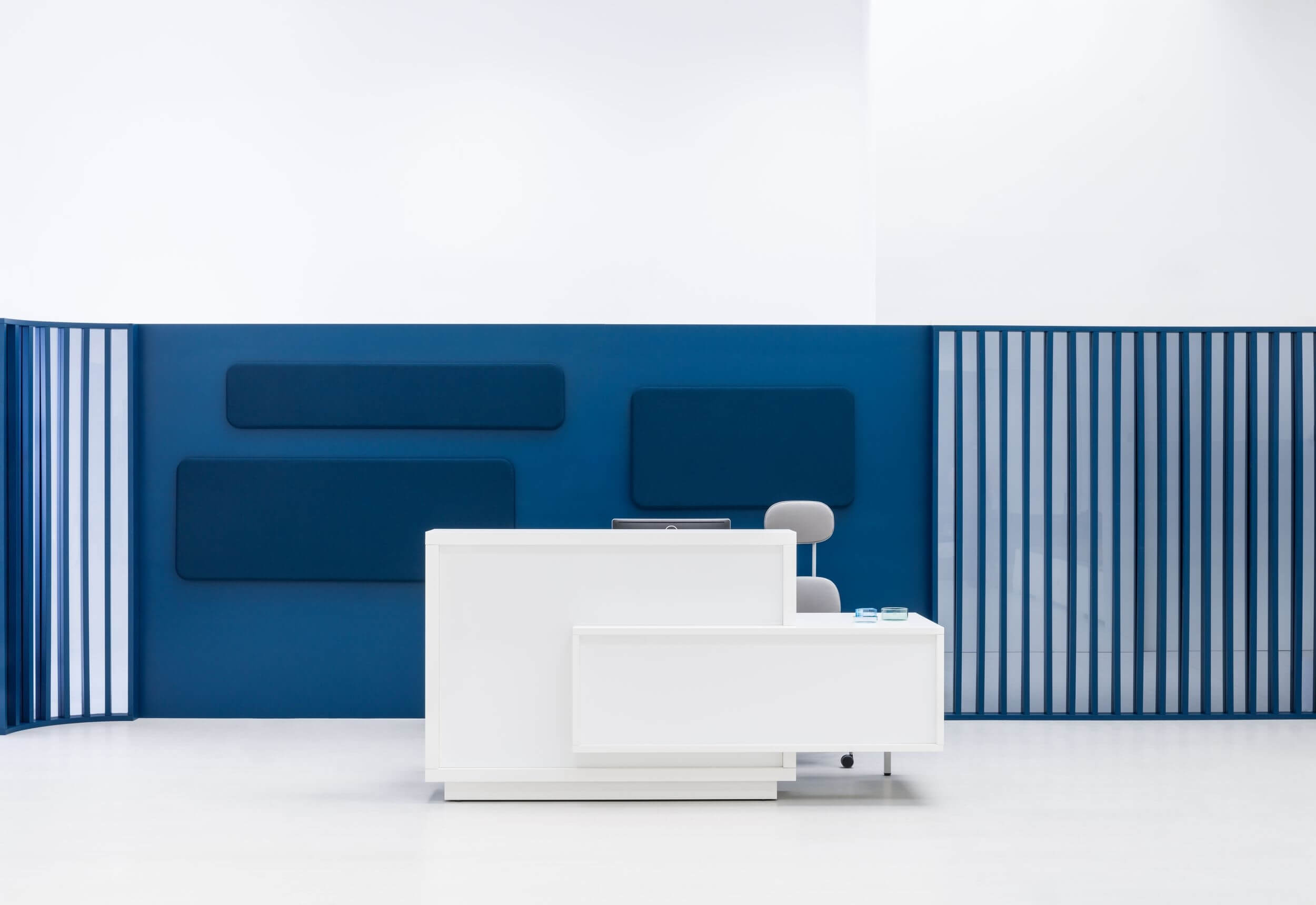 FORO Reception Desk, Right Facing Counter, ADA Compliance