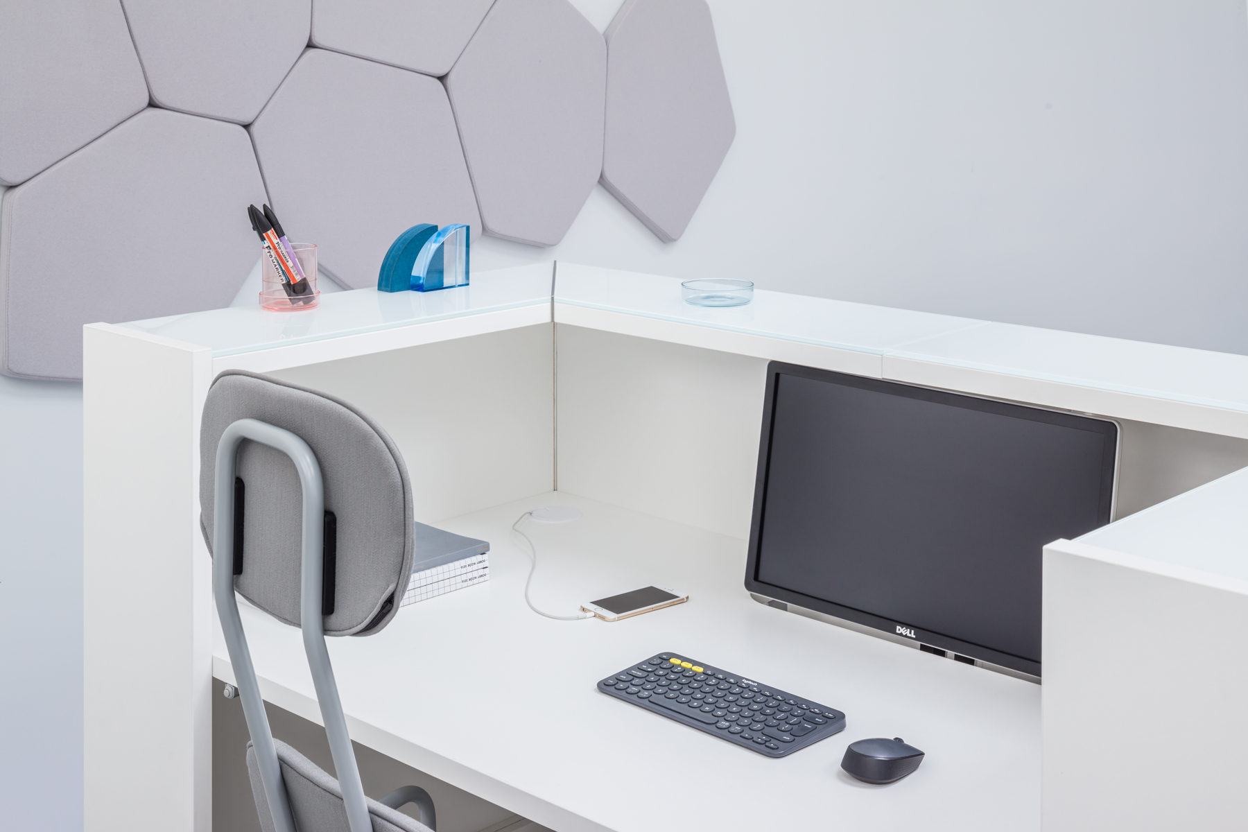 MDD Linea Reception Desk Office Setup