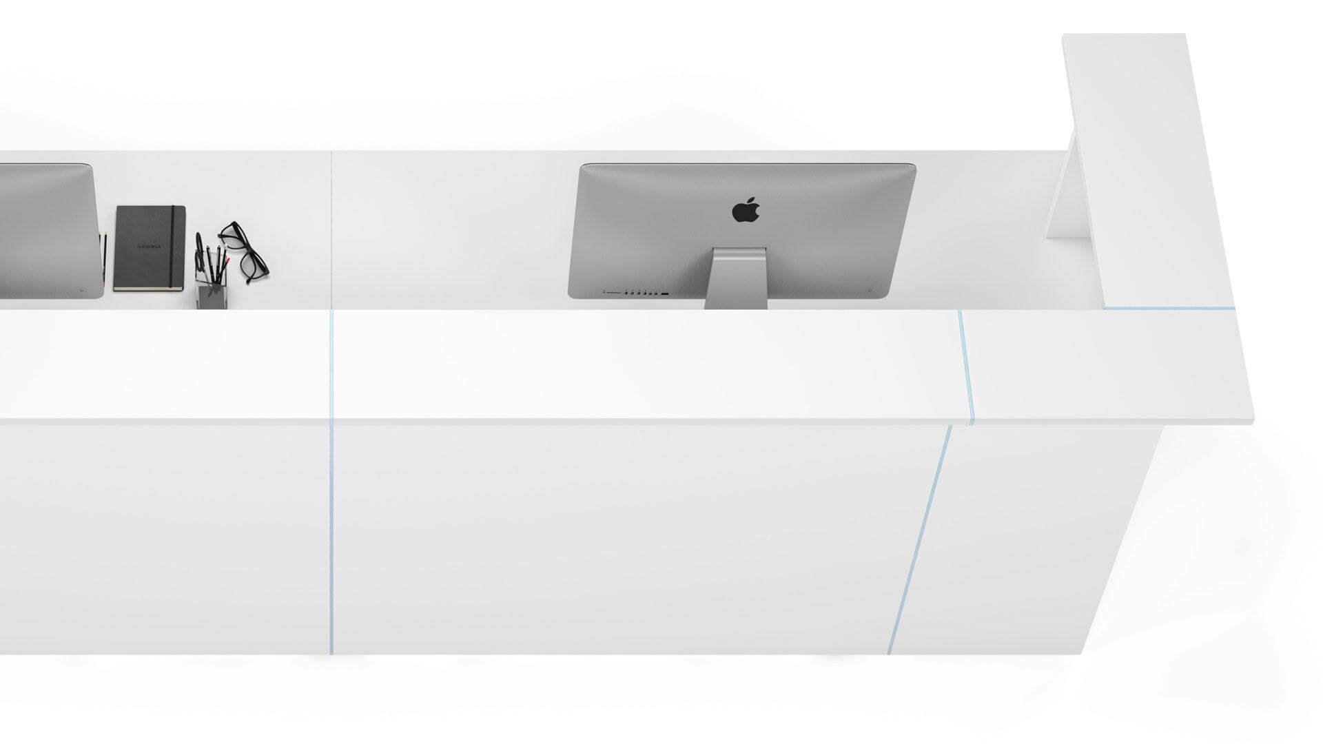 Nova 137" L-Shaped 2-Person Right Hand Reception Desk