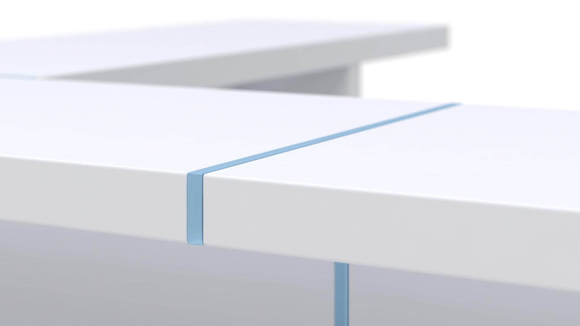 Nova 126" Straight Reception Desk Countertop