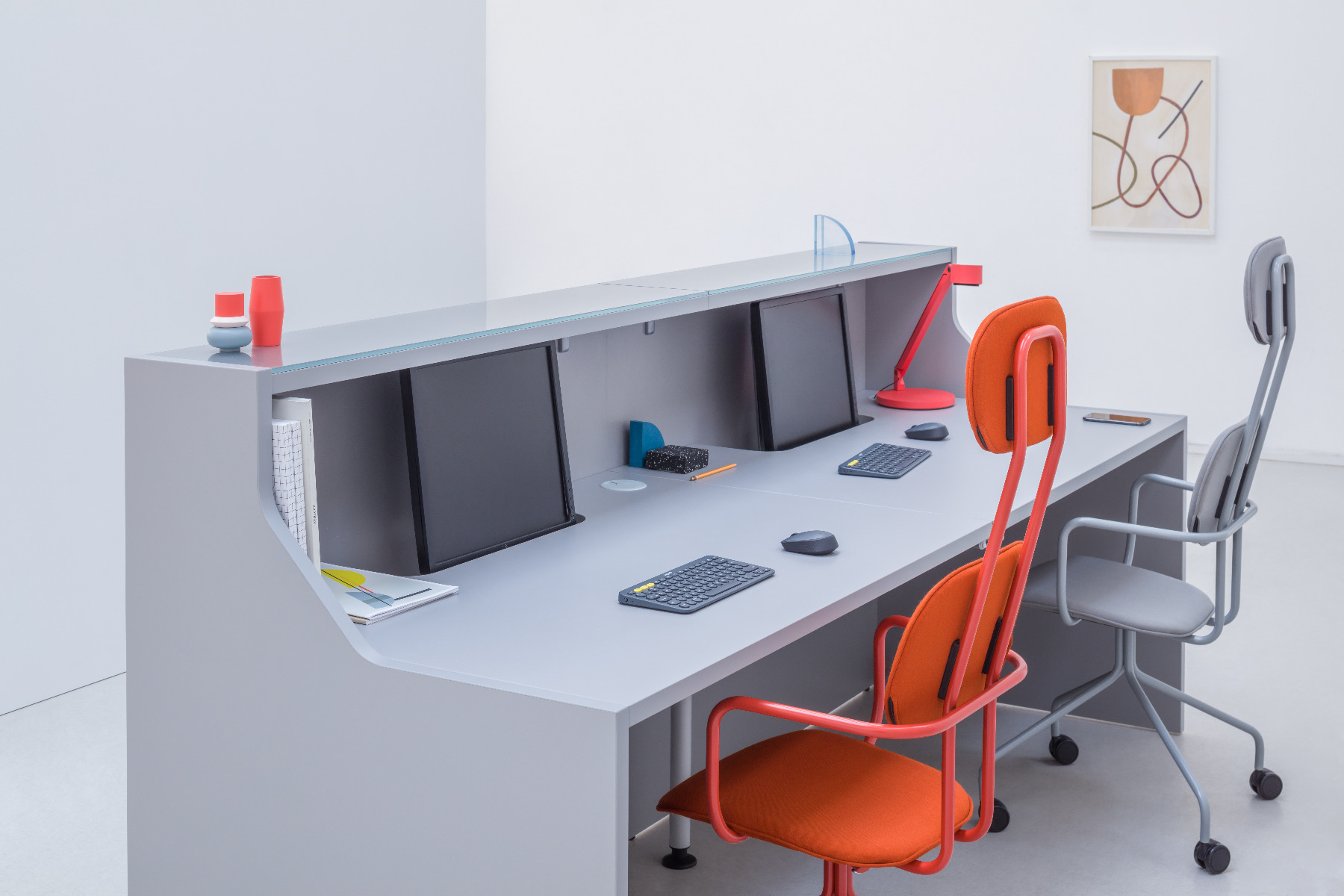 MDD Linea Straight Medium Reception Desk