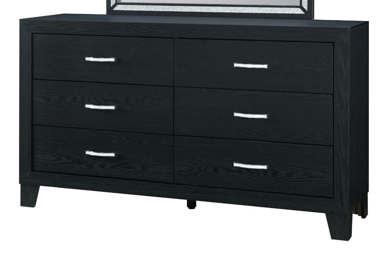 Reid Wood Double Dresser w/6 Drawers