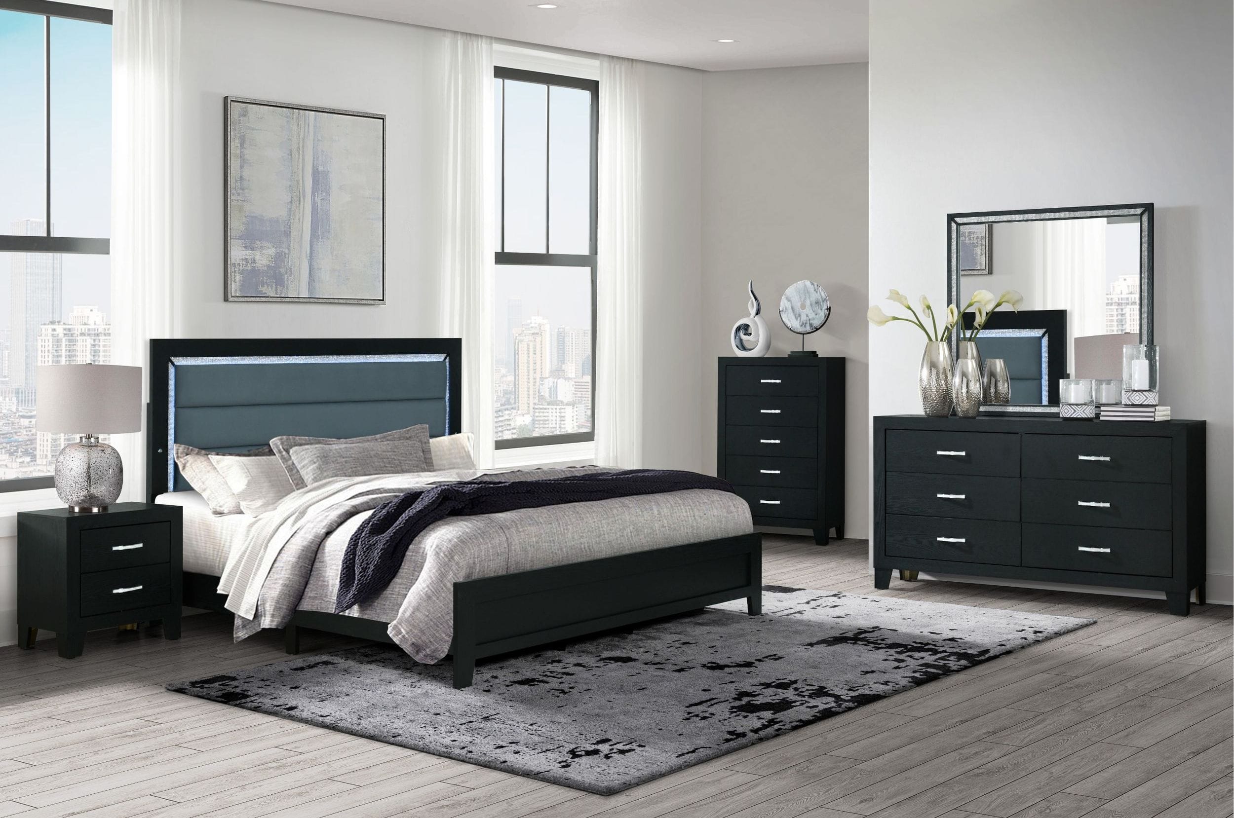 Reid Wood Nightstand w/2 Drawers