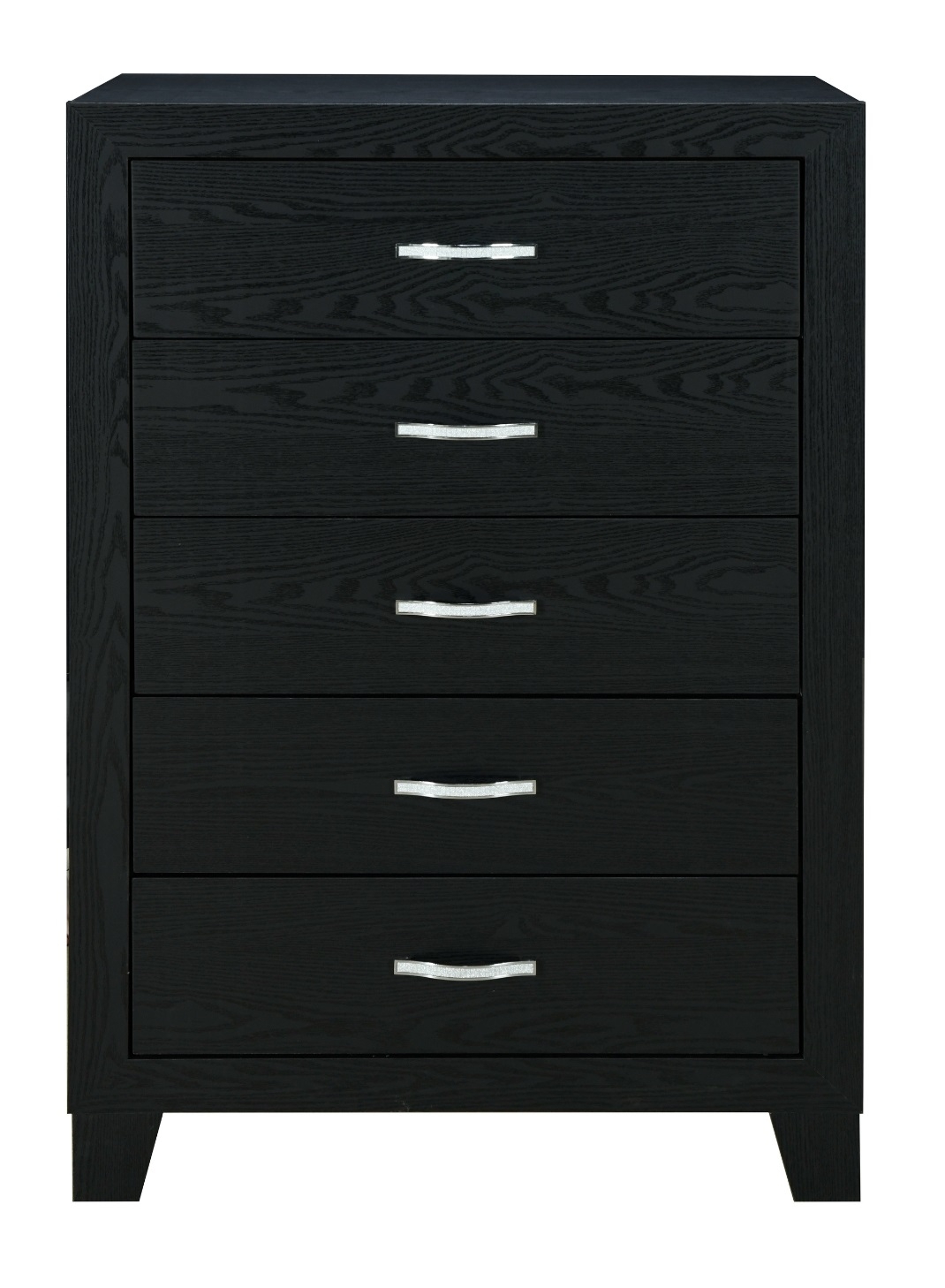 Reid Velvet/Wood Panel Bedroom Set w/LED Lighting