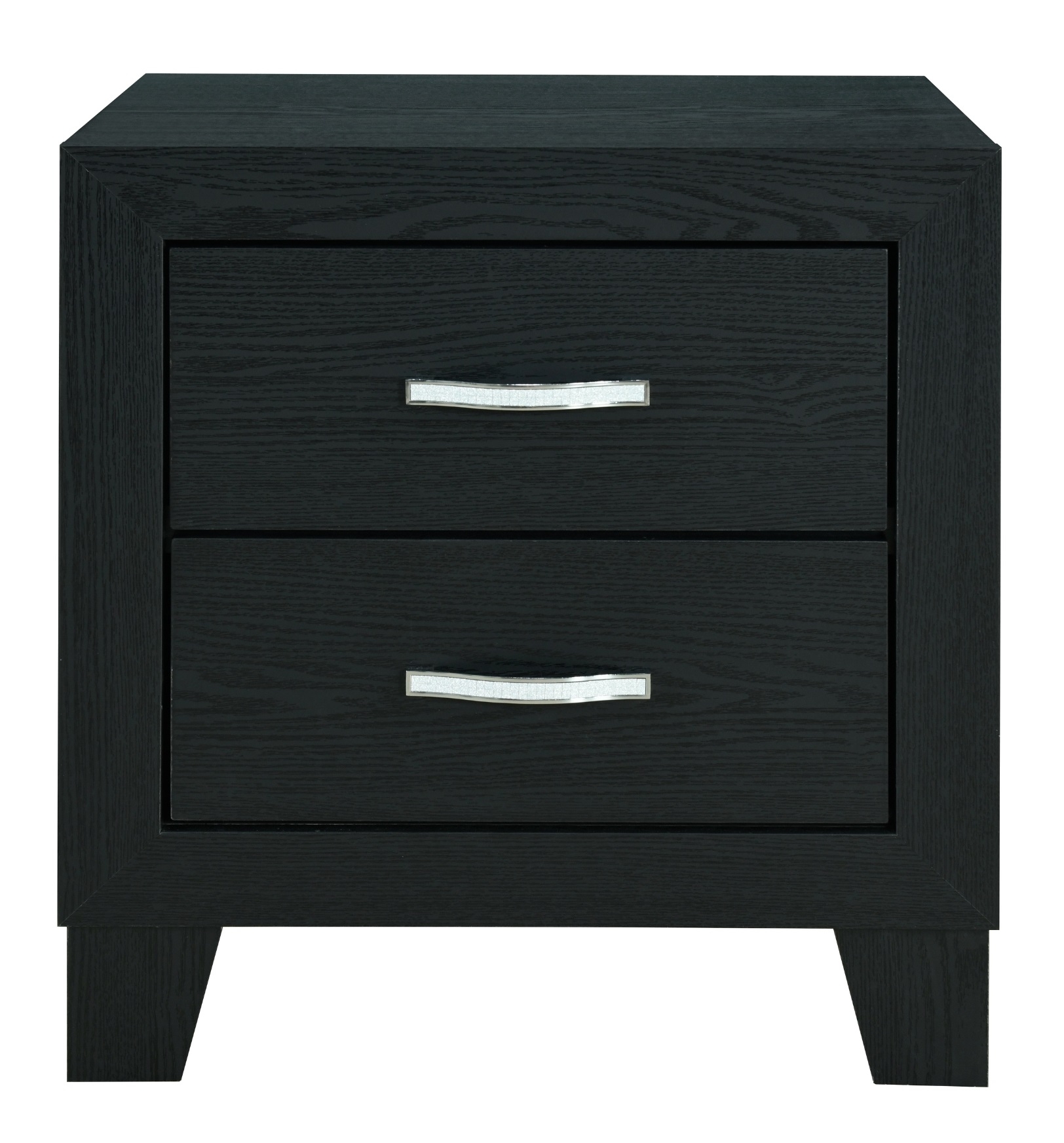 Reid Velvet/Wood Panel Bedroom Set w/LED Lighting